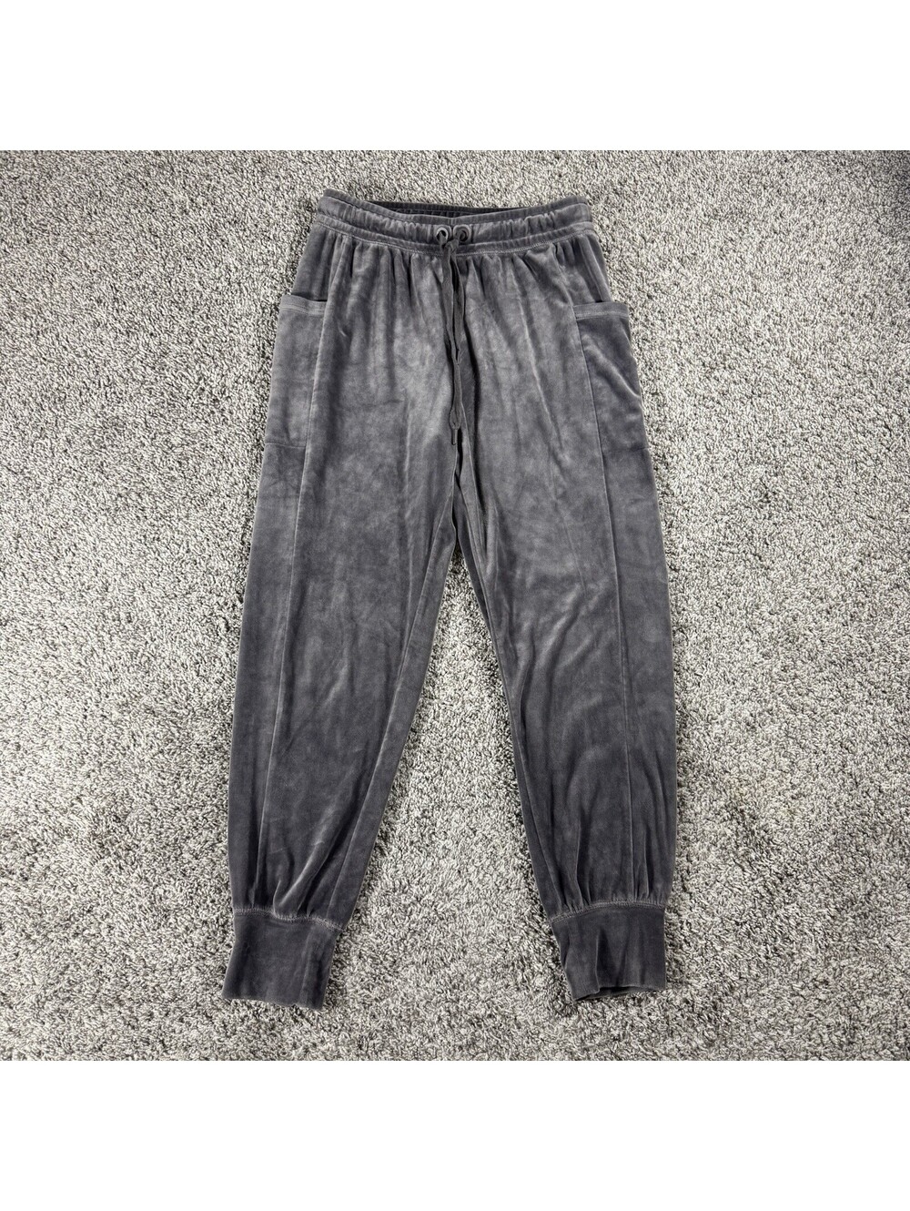 OFFLINE by Aerie Joggers M Brown Velour Velvet Cargo Pocket Lounge Sweatpants